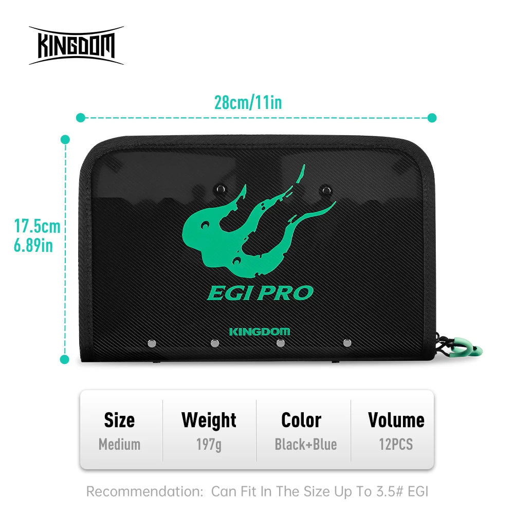 YOOFISH Fishing Bag Octopus Egi Bag Squid Jig Storage Box 6/12/40 Pcs Hard Lure Bag Freshwater Seawater Fishing Tackle Bag Box