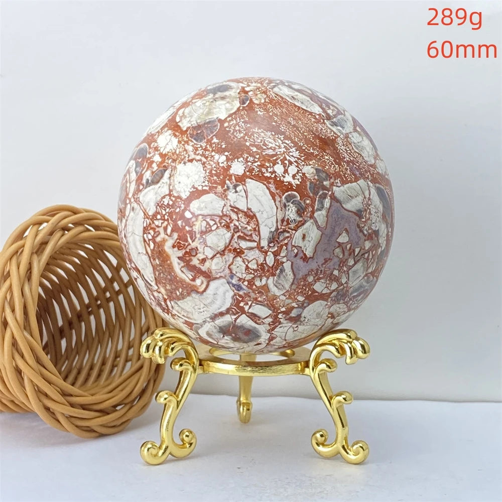 Lucky Natural Orange Quartz Ball Feng Shui