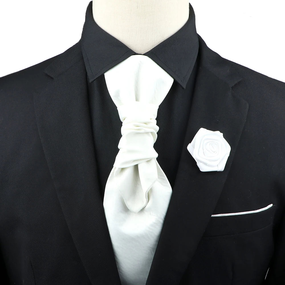 Premium luxury Paisley men's tie &amp; brooch