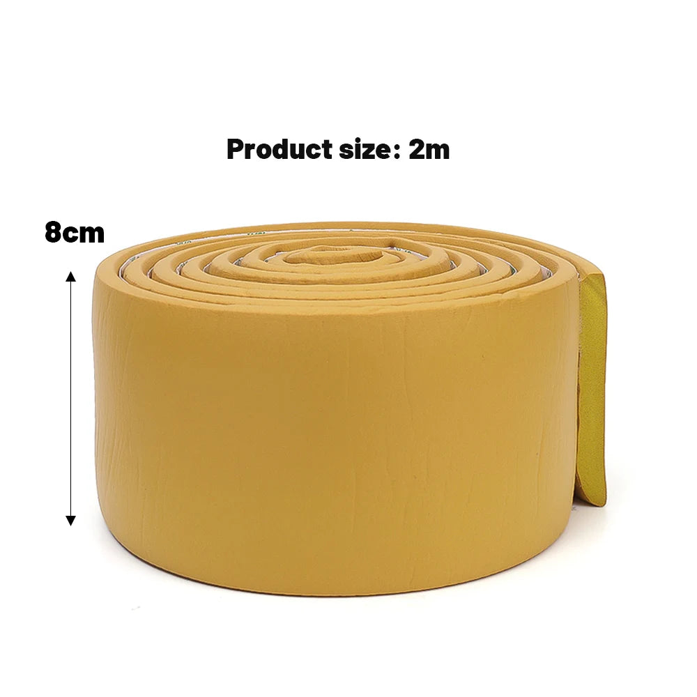 10-2M Waterproof Enclosure Self Adhesive Skirting Line 3D Wall Stickers Thickened Anti-collision Decoration Wall Corner Lines