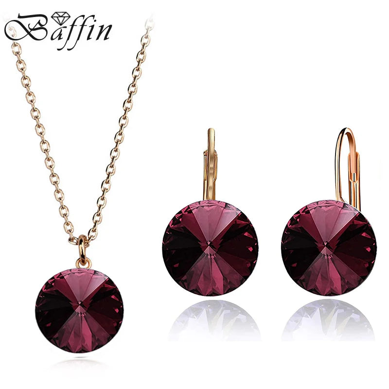 Bộ Trang Sức Bella Áo Bạc - Pha Lê Áo Lộng Lẫy