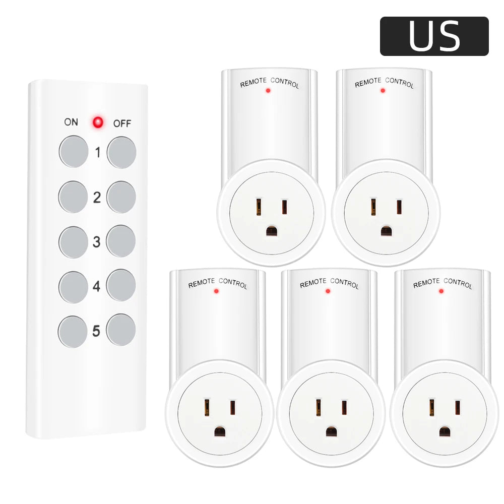 Ổ Cắm Thông Minh RF 433MHz Điều Khiển Từ Xa Đa Năng