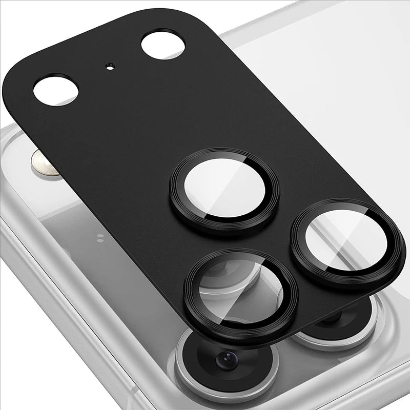 Metal Ring Lens Camera Protector Glass For iPhone 17 Pro Max Alloy Lens Cover For iPhone17 Pro Tempered Glass Cap Accessories