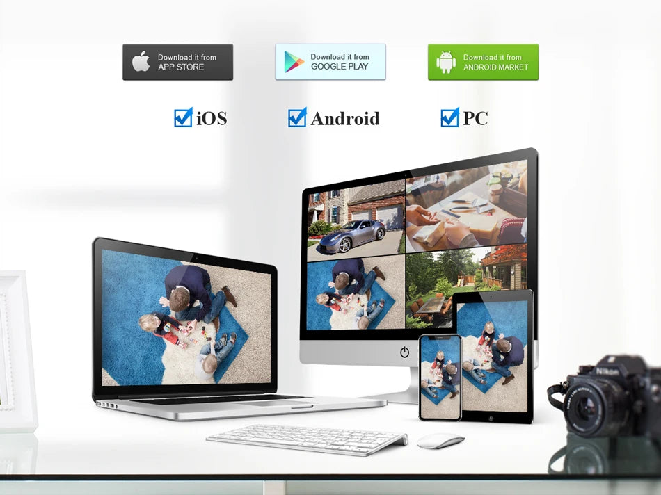 Techage H.265 8CH 5MP/8MP POE NVR Kit CCTV IP-камера ИК наружная водонепрониц