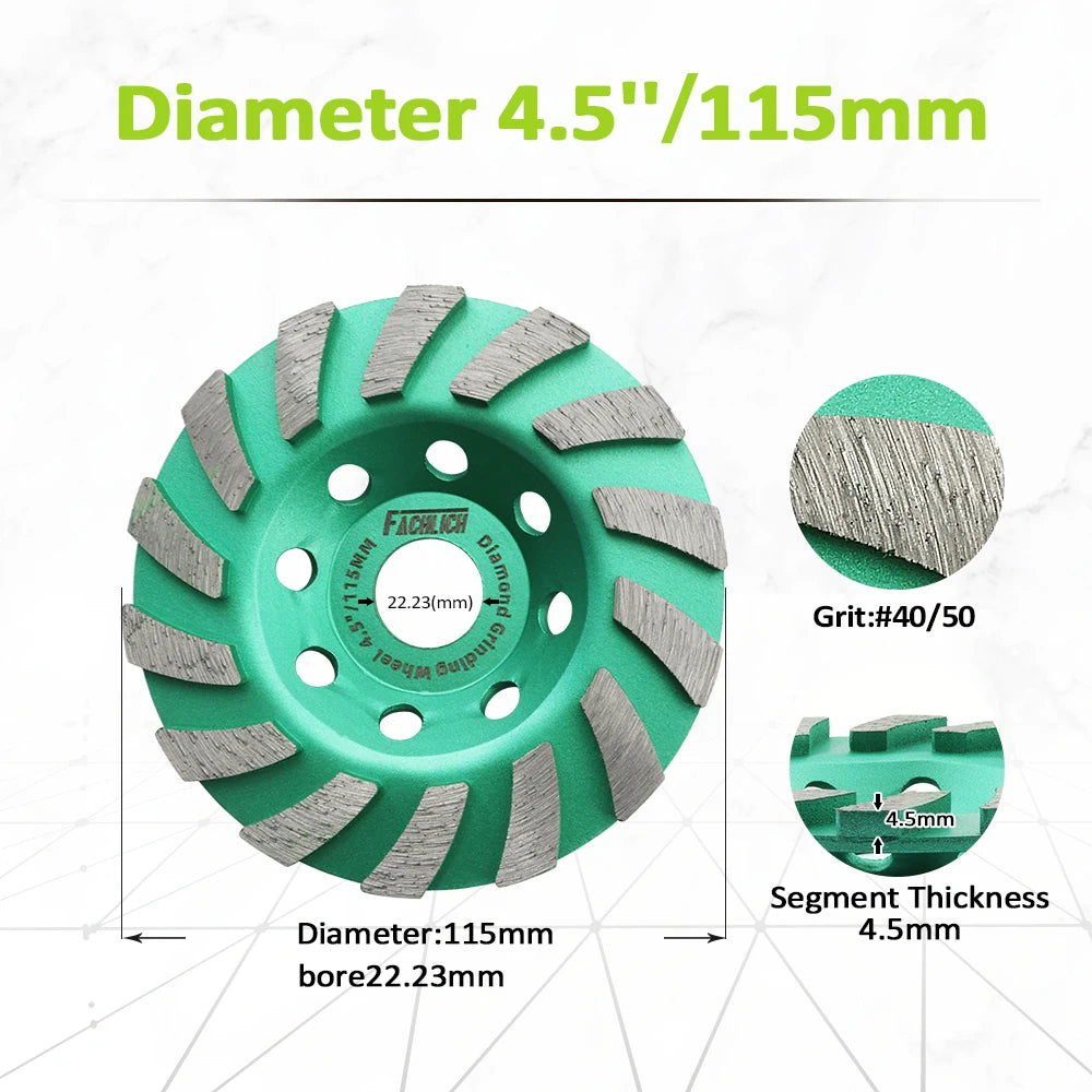 Đá mài kim cương 4-5 inch cho máy mài góc đa năng - Daisan Mart