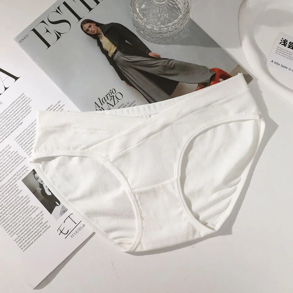 Quần Lót Bầu Cotton Mềm Mại Thoáng Khí Cho Mẹ Bầu