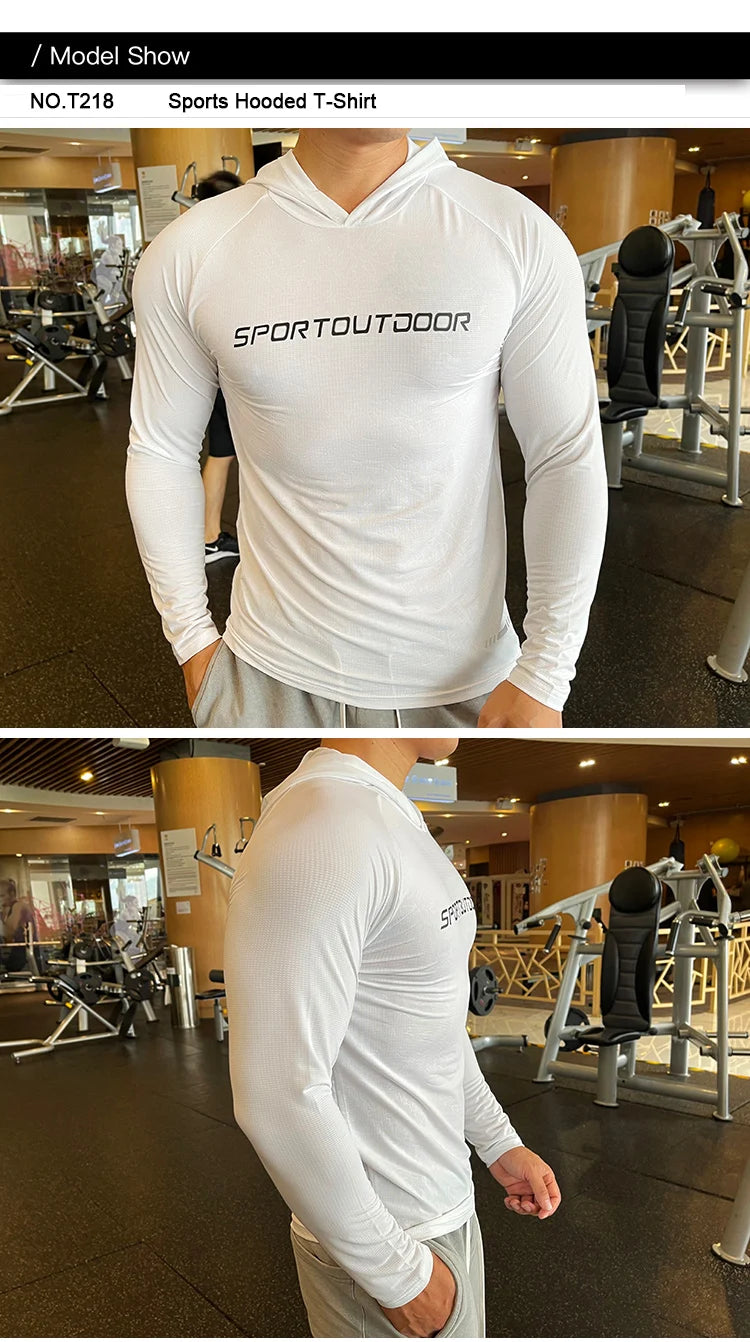 Men's Quick Dry Long Sleeve Sports T-Shirt