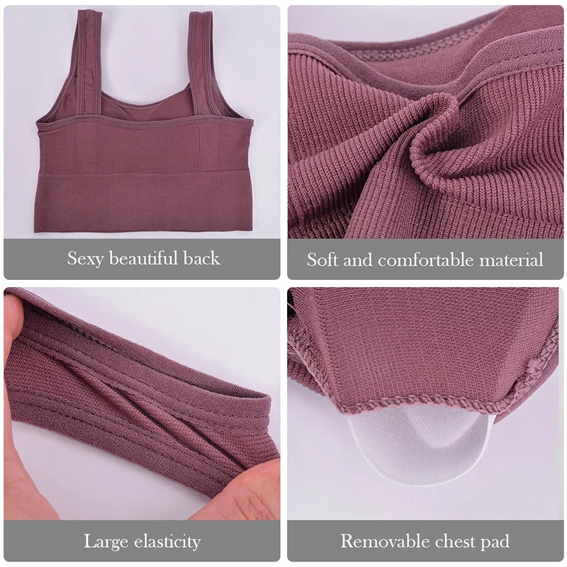 Seamless Push-Up Sports Bra