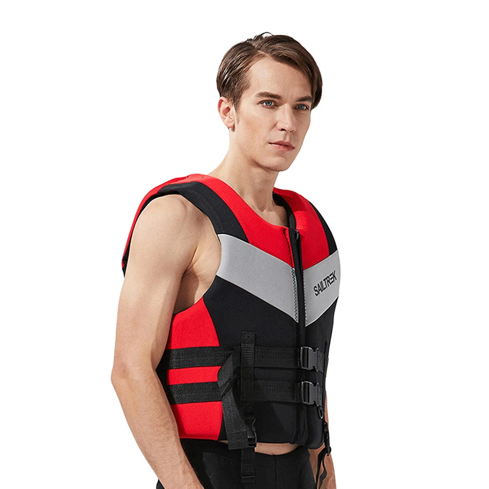 New Adults Neoprene Life Jackets Water Sport Floating Vest Kayak Ski Buoyancy Aid Sailing Boating Water Entertainment Project