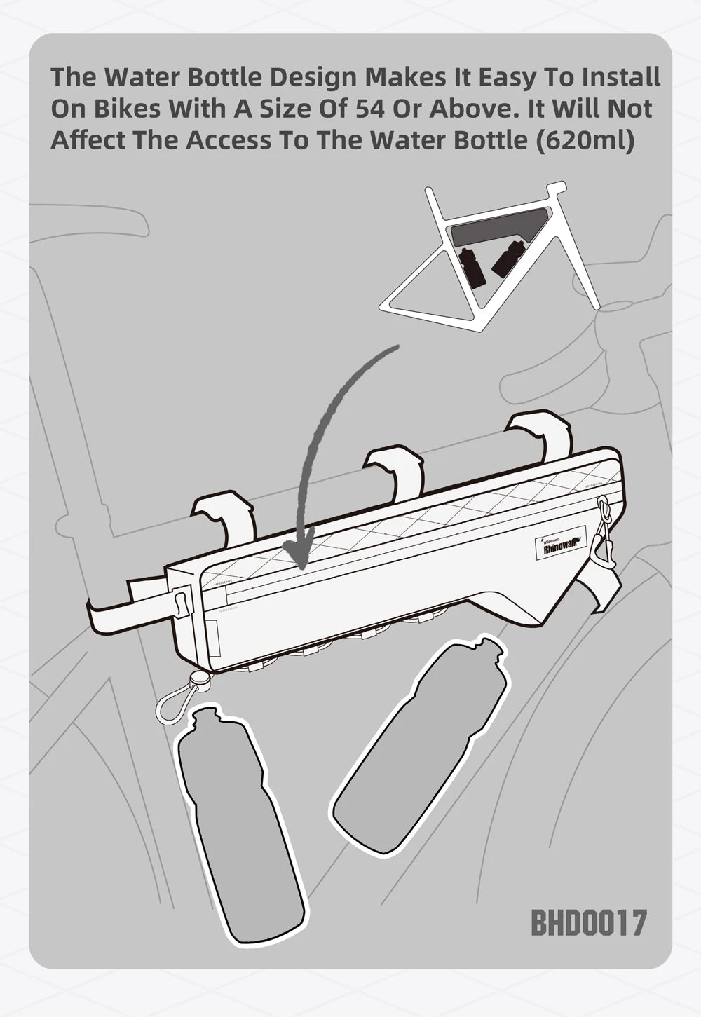 Rhinowalk 17+ Inch Waterproof Bicycle Frame Bag