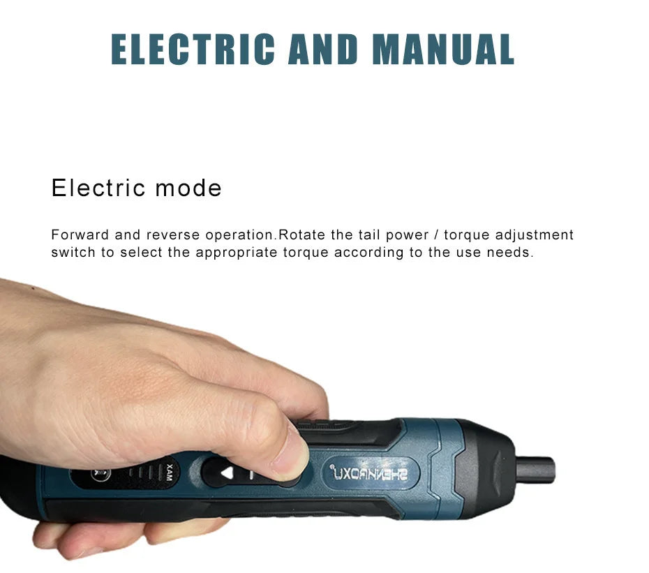 Cordless Electric Screwdriver Rechargeable 1300mah Lithium Battery Mini Drill 3.6V Power Tools Set Household Maintenance Repair