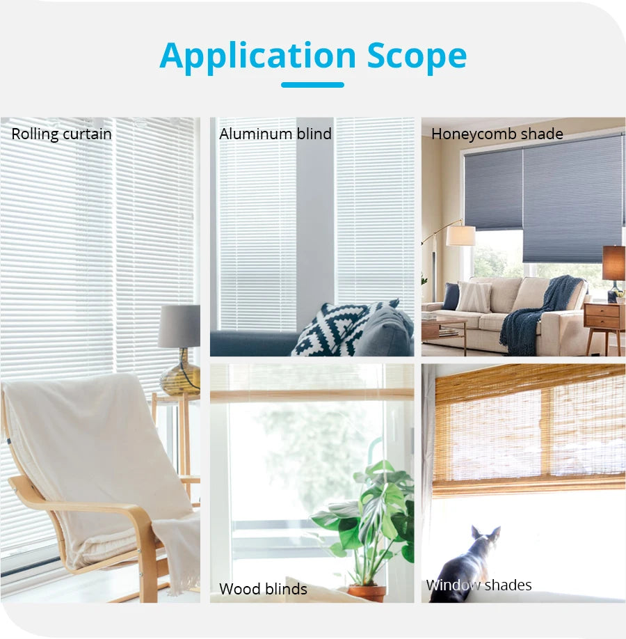 Zemismart WiFi Zigbee Smart Roller Blinds USB Charging