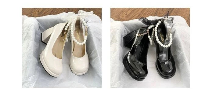 Giày Cao Gót Nữ Sang Trọng Nơ Lụa Dự Tiệc Cưới