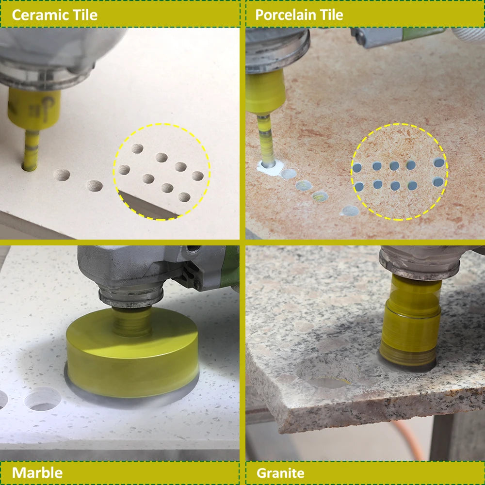 SANLEETEK 35/40/110mm Diamond Hole Saw Drill Core Bits Drill Bits Dry Drilling Ceramic Porcelain Tile Marble Granite M14 Thread