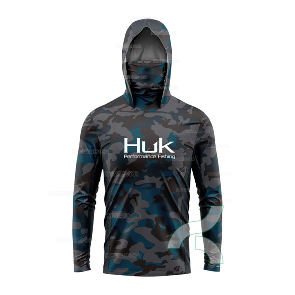 Áo Chống Nắng Nam HUK - Áo Hoodie Câu Cá UV Bảo Vệ