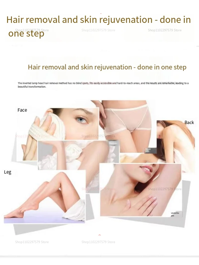Pulse IPL Women's Epilator Body Pussy Bikini Laser Pulse Hair Removal Shaver Home Equipment R Epilator 500,000 Flashes