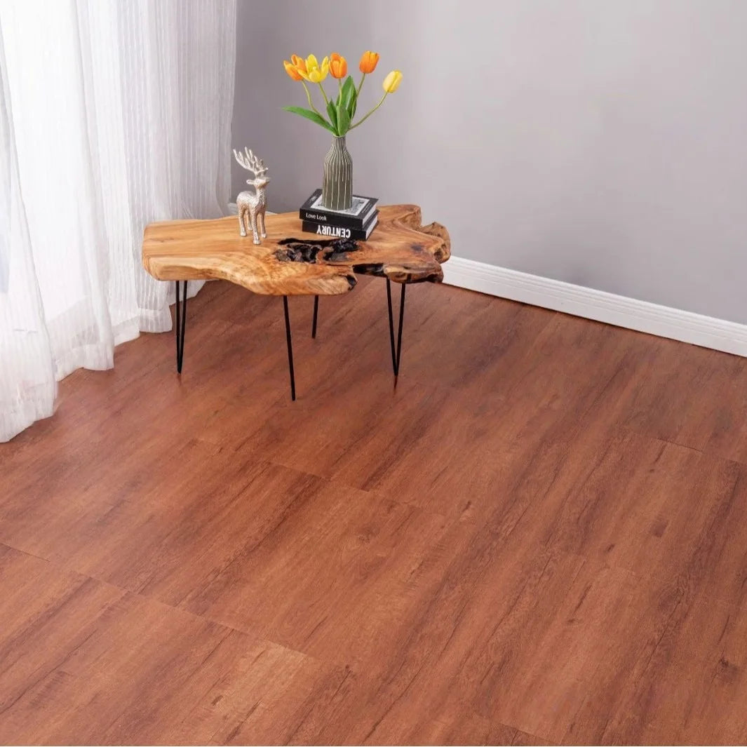 Thickened Self-Adhesive Floor Tiles Imitation Wood Grain Waterproof Non-Slip for Living Room Toilet Kitchen Home Floor Decor