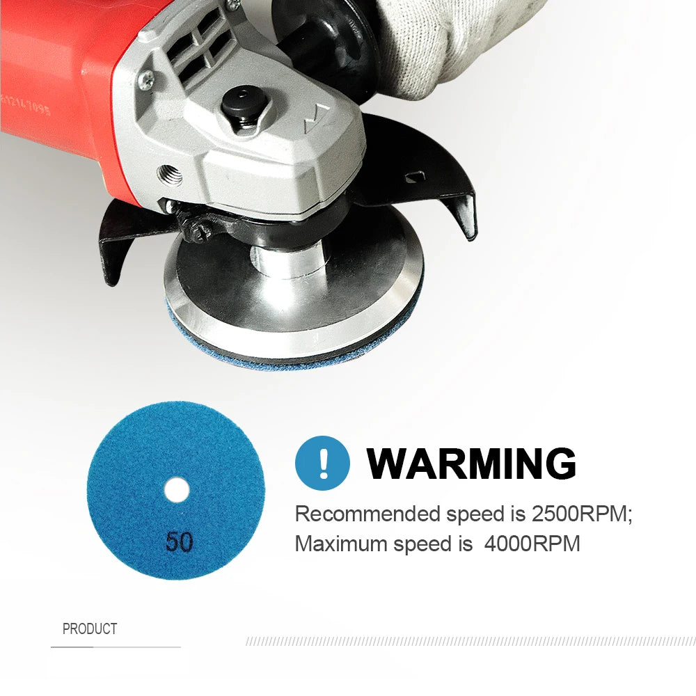 Đĩa Kim Cương SHDIATOOL 100mm - Bộ 6 Đánh Bóng Đá