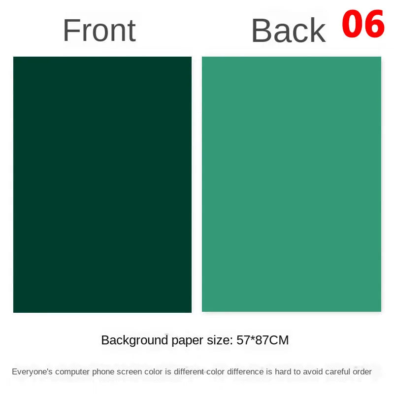 Photography Backdrops Wallpaper 57*87cm 2sides Solid Color Photo Background Props for Photo Studio Newborn Product Photographic - Daisan Mart