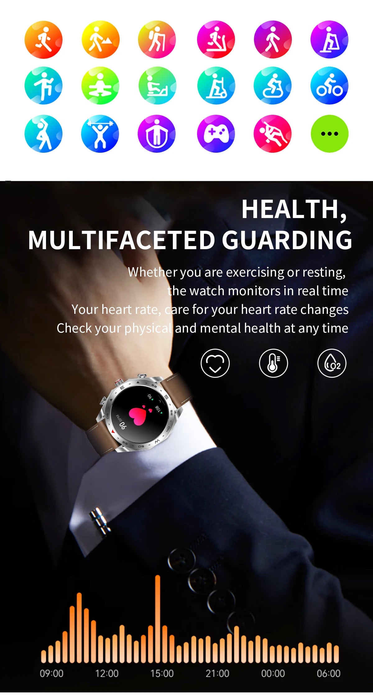 Đồng Hồ Thông Minh 2025 Kèm Tai Nghe TWS Chống Nước