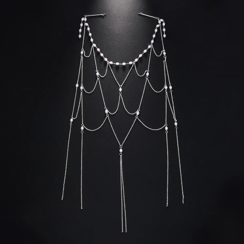 Elegant Pearl Bridal Headband for Party