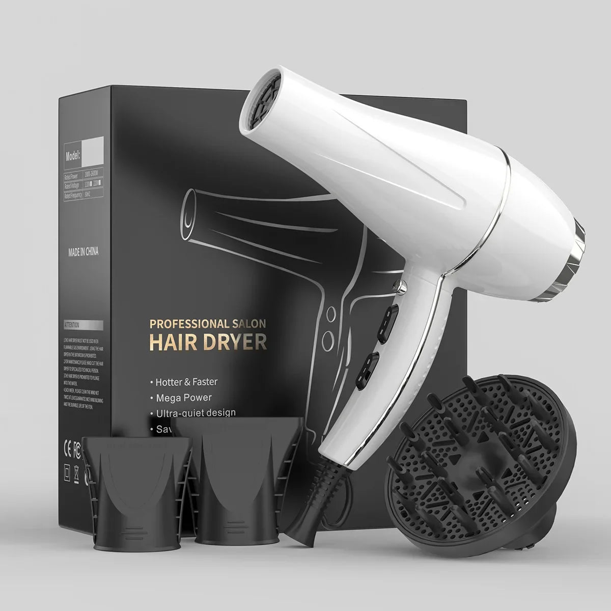 Professional Negative Ion Hair Dryer 2300W High Power