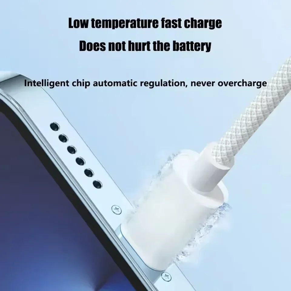 PD 20W USB-C to Lightning Fast Charging Cable For iPhone