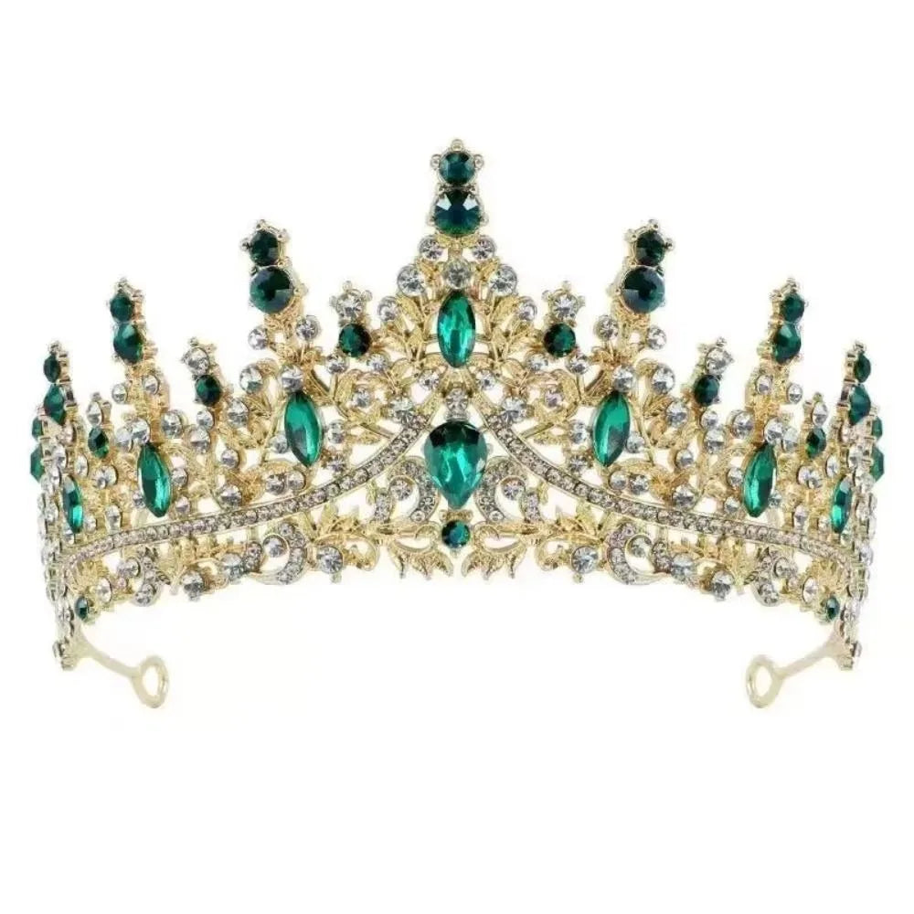 Vương Miện Pha Lê Baroque Vintage Sang Trọng Nữ