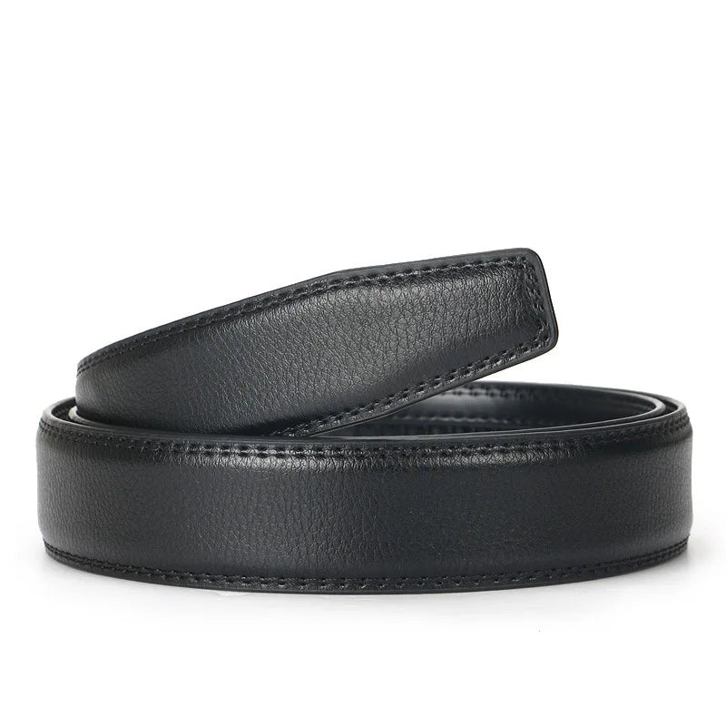 Men's Genuine Leather Belt - Automatic Adjustment Black/Brown