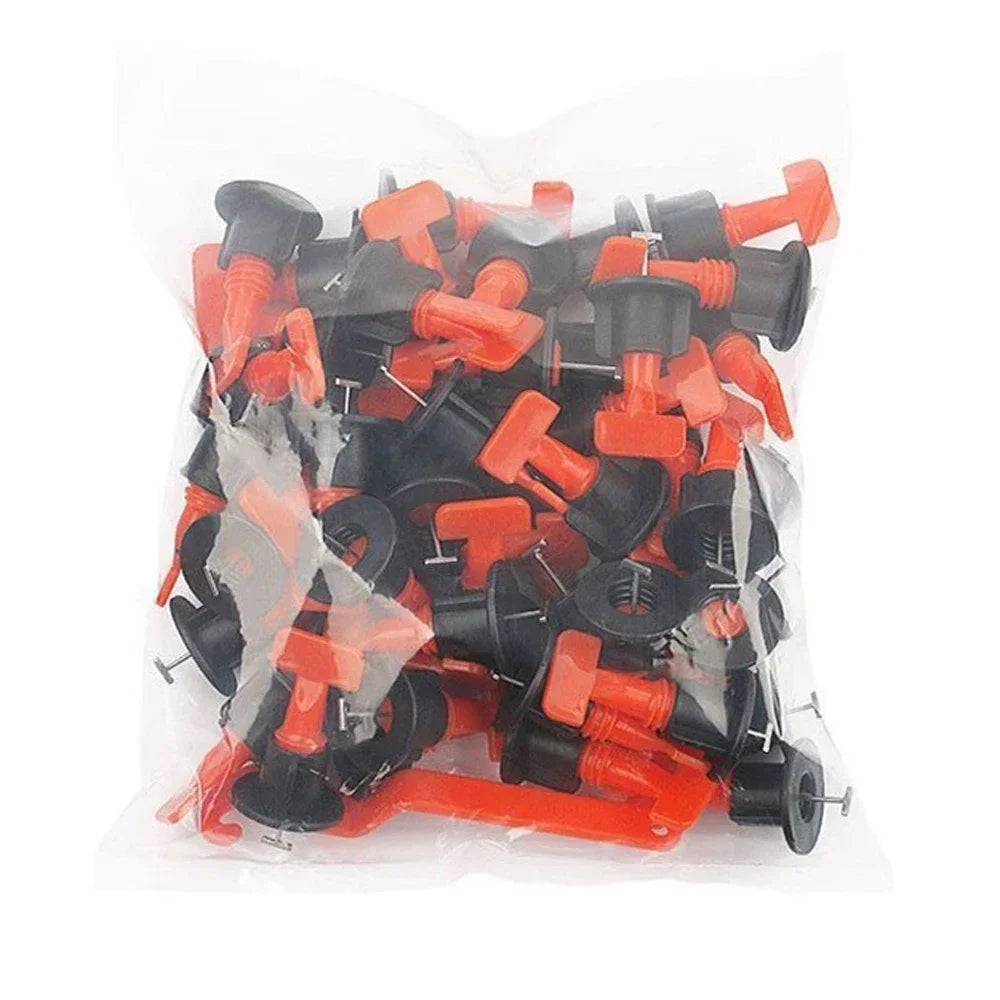 50Pcs Floor Tile Leveling System Clips Spacers Porcelain Ceramic Leveler Kit for Tile Laying Wall Fixing Construction Tools