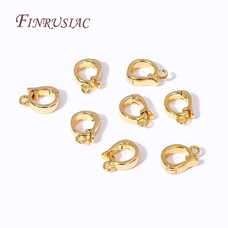 18K Jewelry Clasp: Gold Plated Links For Necklaces