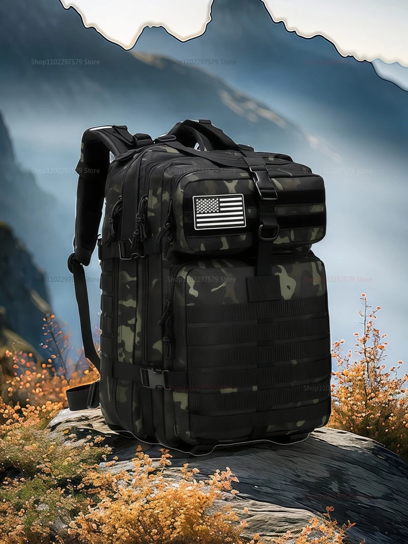 50L Super Durable Waterproof Multi-Function Outdoor Backpack