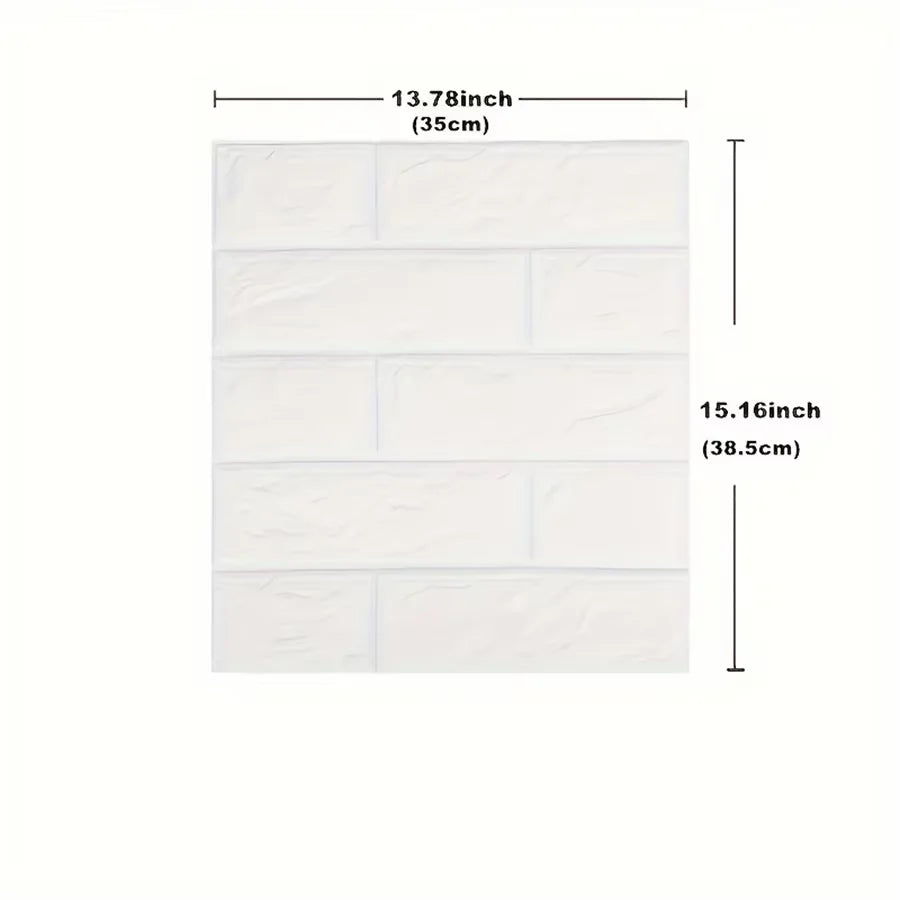 Moisture-proof Brick Wallpaper 40 Sheets 38.5x35cm