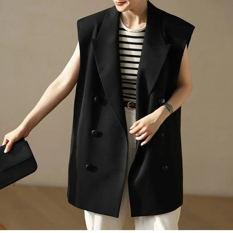 Women's Office Vest Fall 2025 Fashionable Straight-cut