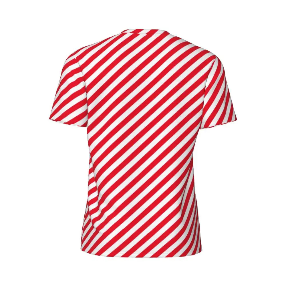 Stylish Mondrian Striped Men's Gym T-Shirt
