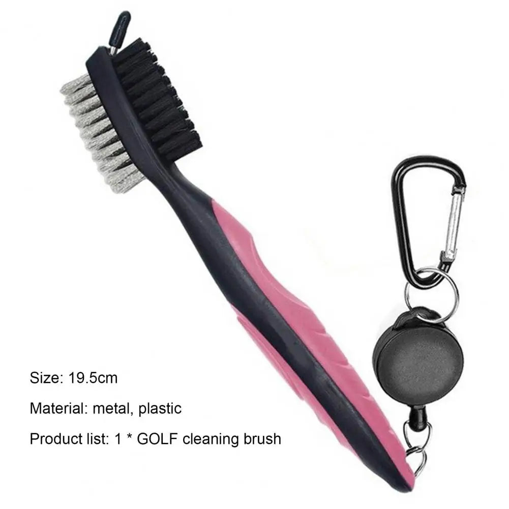 Convenient Multi-Function Dual-Head Golf Club Cleaning Brush