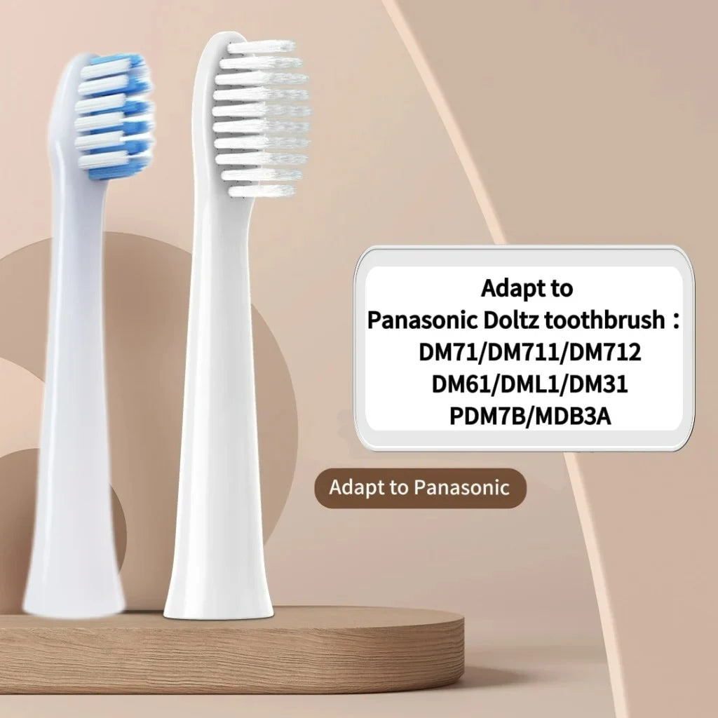 Replacement Toothbrush Head For Panasonic Doltz DM71/DM81/DM711/DM712/DM61/DML1/DM31/PDM7B/MDB3A/WEW0972 Electric Toothbrush