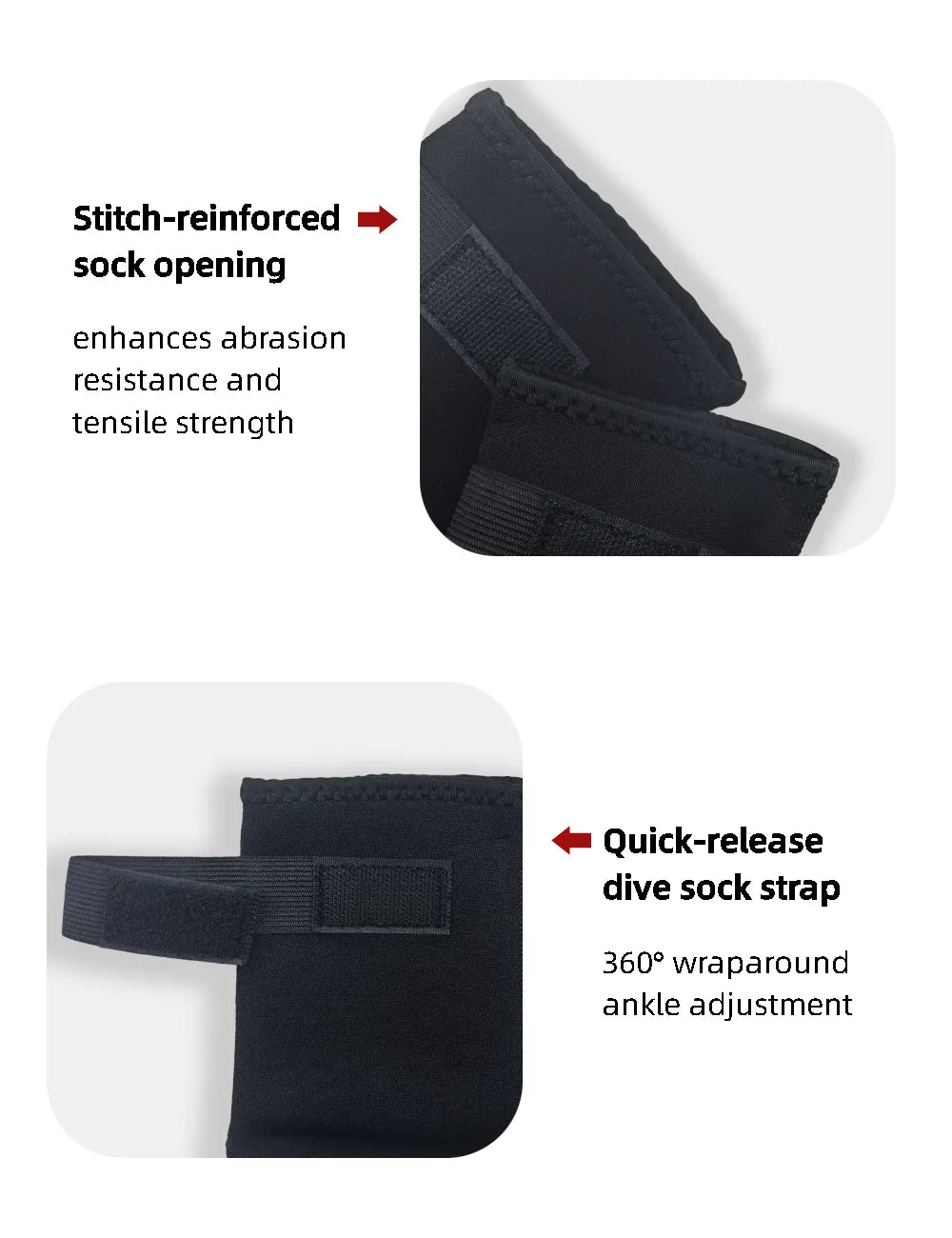 3mm Neoprene Socks Wetsuit Shoes Non Slip Surf Swim Fins Socks Warm Beach Boots for Snorkeling Diving Water Sports