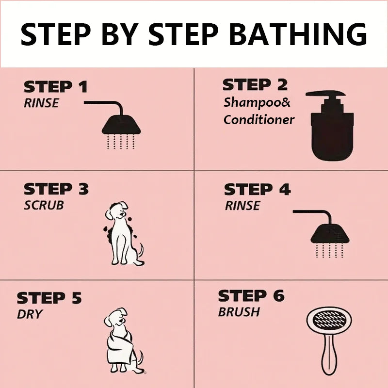 Pet Shampoo Conditioner – Cleans, Conditions, Nourishes Fur Vitamin-Enriched Almond Oil Formula. Gentle Deodorizing Care.