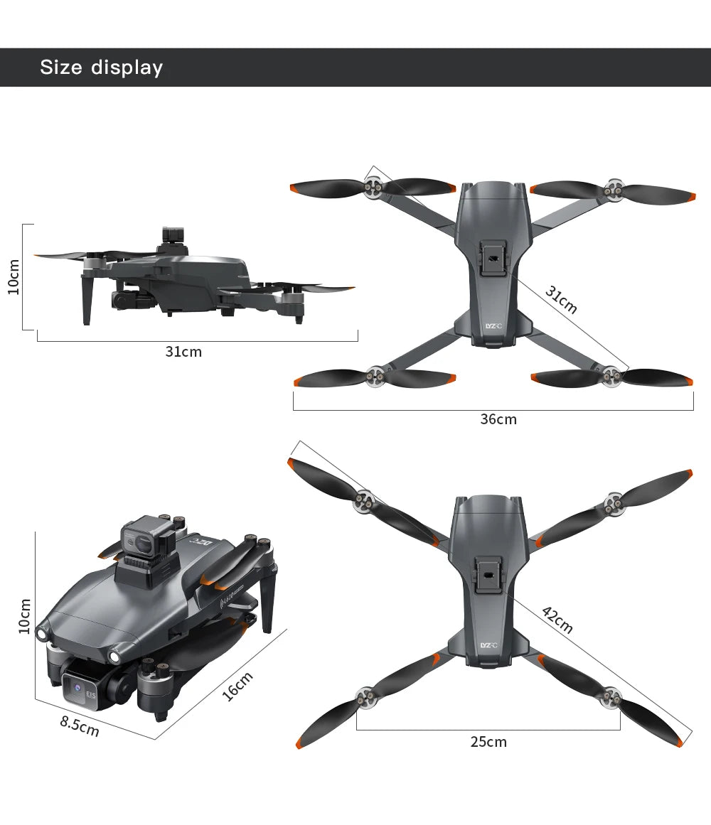 L600 Pro MAX/Pro GPS Drone 4K Professional HD Camera 3-axis gimbal Aerial 5G Wifi Obstacle Avoidance Brushless FPV RC Quadcopter