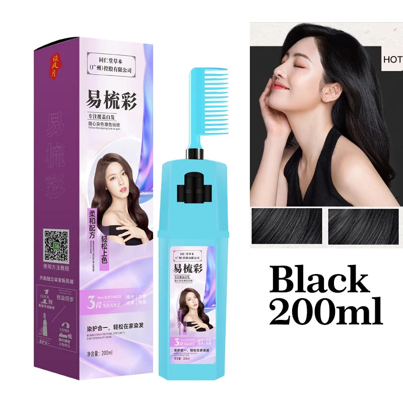 Herbal Black Hair Shampoo Ginseng Ginger Lingzhi