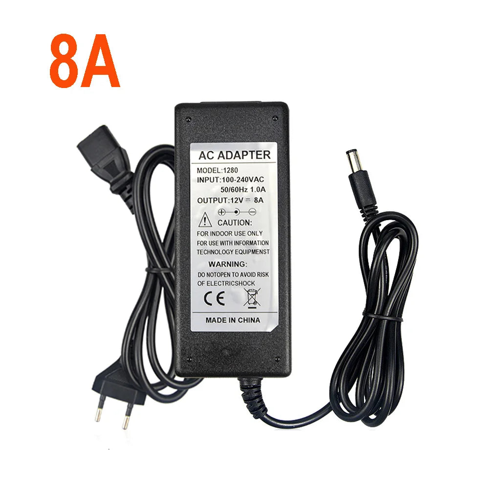 Bộ Nguồn DC 12V Đen cho Đèn LED/CCTV 50W