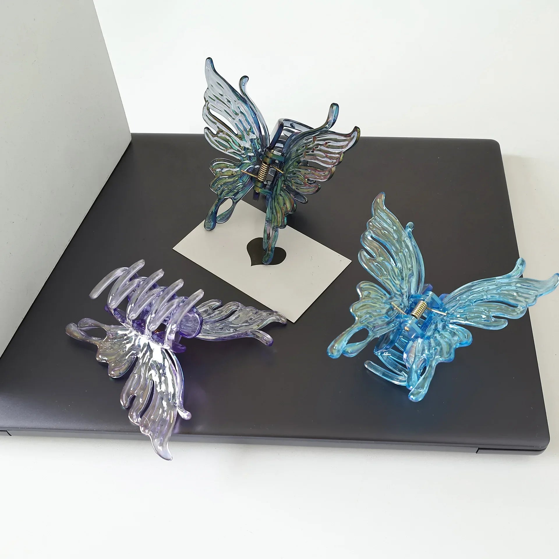 Vintage Butterfly Hair Clip - Acrylic Hair Jewelry