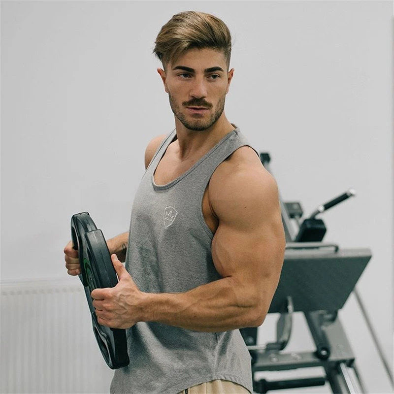 Áo Ba Lỗ Thể Hình Nam - Gym Cotton Không Tay - Daisan Mart