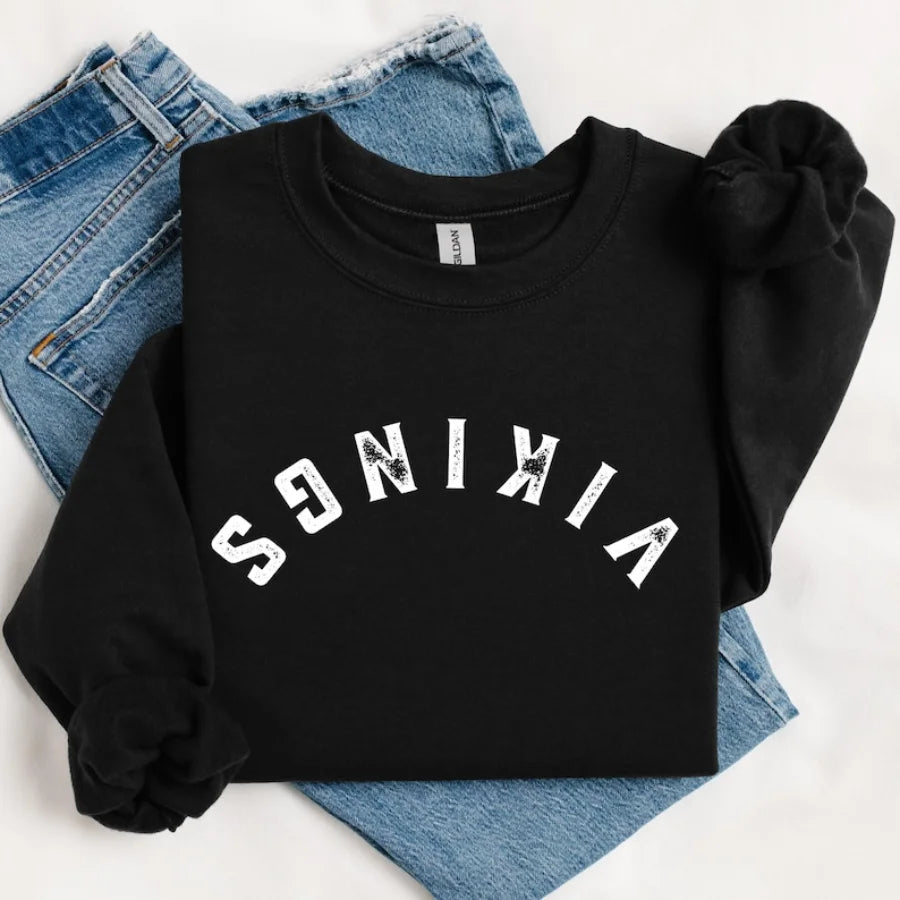 Unisex Sweatshirt Crewneck Suitable for Daily Casual Wear Comfortable Long Sleeved Pullover Retro and Fashionable Printed Top