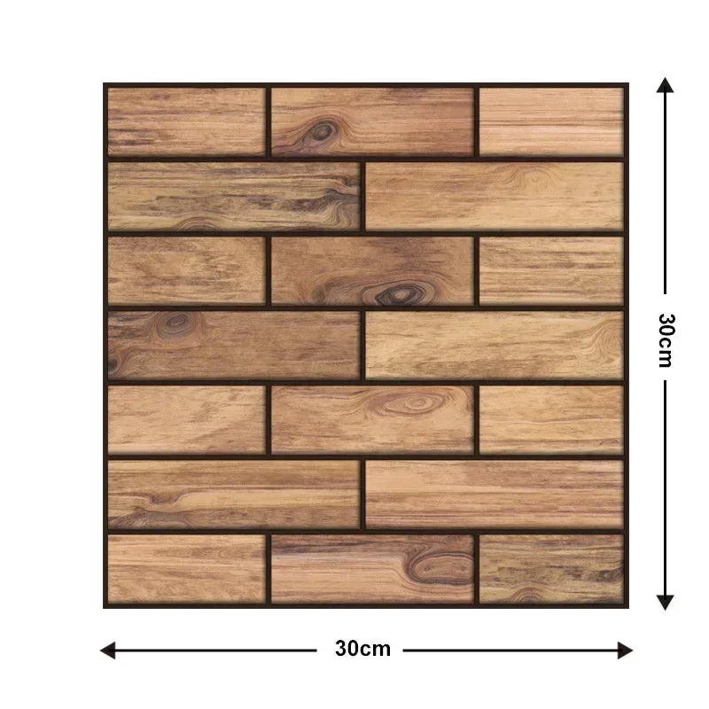 5/10PCS Stereo Wall Stickers Self-adhesive Wallpaper Brick Pattern Creative Stick Heatproof Vinyl Waterproof Kitchen Home Decor