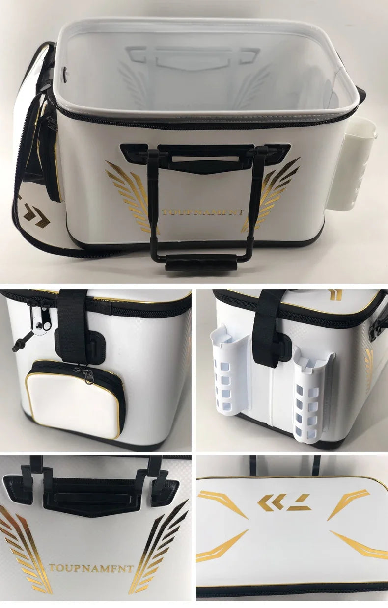 36cm 40cm 45cm Thicken EVA Live Fish Box Unfoldable Fishing Bait Tank Bucket Camping Outdoor Fishing Tackle Equipment