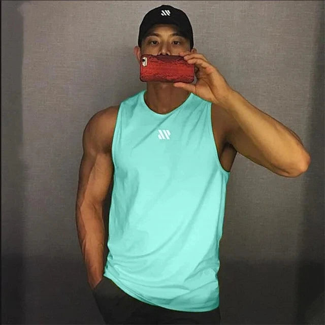 Áo ba lỗ nam thể thao gym 2024, thoáng khí, chạy bộ - Daisan Mart