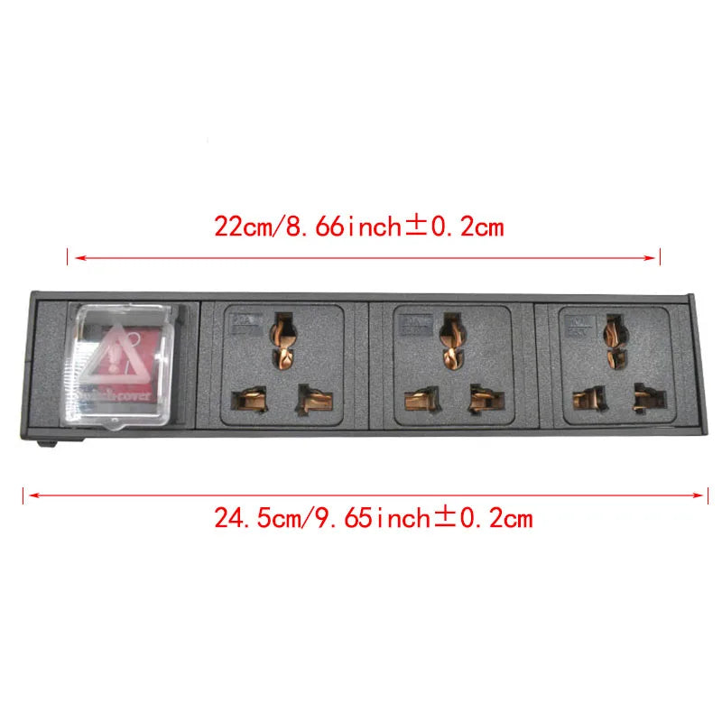 PDU Đa Năng Tủ Mạng IEC-C14 2-9 Lỗ - Daisan Mart