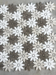 Factory direct sales stone mosaic marble background wall parquet bed and breakfast restaurant kitchen bathroom daisy petal